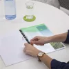 Irattartó tasak, A4+, lefűzhető, patentos, RAPESCO "Eco", áttetsző vegyes színek
