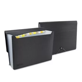   Harmonikamappa, A4, PP, 13 rekeszes, RAPESCO "Germ-Savvy™", matt fekete