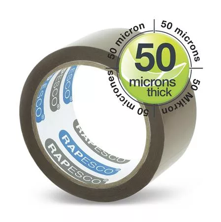 Csomagzáró gép, RAPESCO "Germ-Savvy® 960", barna csomagolószalaggal