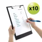 Felírótábla, PVC, A4+, RAPESCO, 10 db, fekete