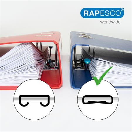 Tűzőgép, kézi, 24/8, 45 lap, fém, RAPESCO "Porpoise ONE", króm