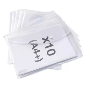   Irattartó tasak, A4+, PP, patentos, RAPESCO "Eco", áttetsző