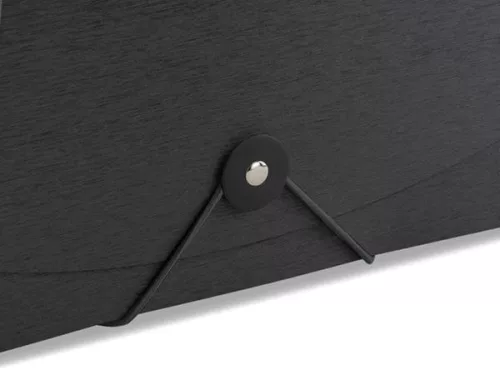 Harmonikamappa, A4, PP, 13 rekeszes, RAPESCO "Eco GRS Recycled", matt fekete