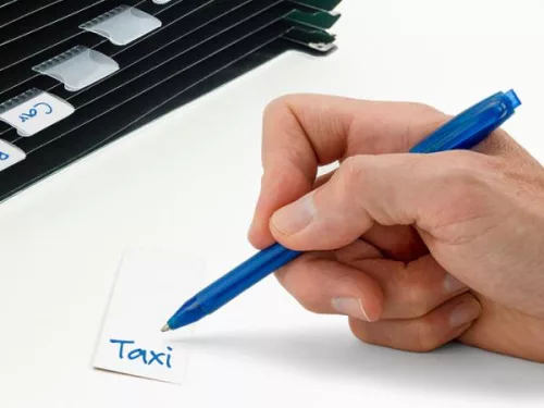 Harmonikamappa, A4, PP, 13 rekeszes, RAPESCO "Eco GRS Recycled", matt fekete