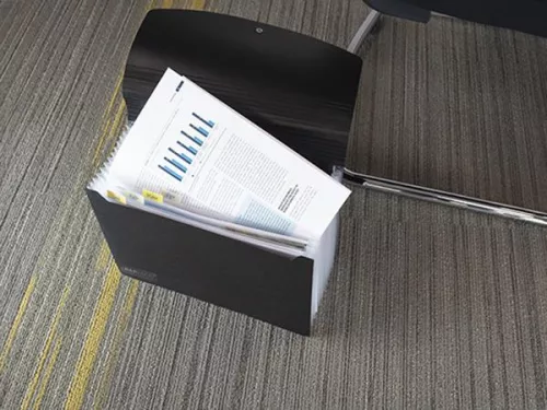 Harmonikamappa, A4, PP, 13 rekeszes, RAPESCO "Eco GRS Recycled", matt fekete