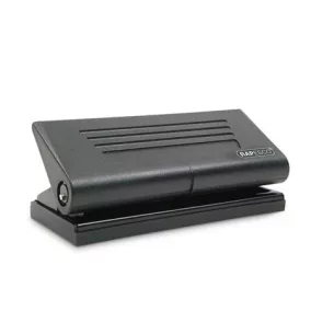   Lyukasztó, hatlyukú, 8 lap, fém, RAPESCO "Diary 66", matt fekete