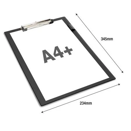 Felírótábla, PVC, A4+, RAPESCO, fekete