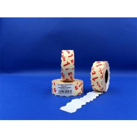 Árazószalag, visszaszedhető, 22x12 mm, BLITZ, fehér