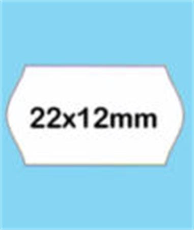 Árazószalag, visszaszedhető, 22x12 mm, BLITZ, fehér