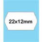 Árazószalag, visszaszedhető, 22x12 mm, BLITZ, fehér