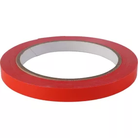 Tasakzáró szalag, 9 mmx66 m, öntapadó, piros