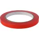 Tasakzáró szalag, 9 mmx66 m, öntapadó, piros