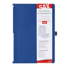 Felírótábla, A4, összehajtható, SAX, kék