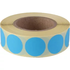 Etikett, 20 mm kör, 1000 etikett/tekercs, ciánkék