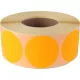 Etikett, 38 mm kör, 1000 etikett/tekercs, narancs