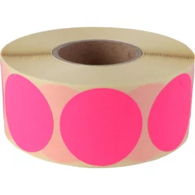 Etikett, 38 mm kör, 1000 etikett/tekercs, rózsaszín