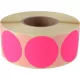 Etikett, 38 mm kör, 1000 etikett/tekercs, rózsaszín