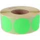 Etikett, 38 mm kör, 1000 etikett/tekercs, zöld