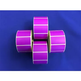 Etikett, thermo, 25x45 mm, 1000 etikett/tekercs, lila