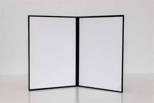 Oklevéltartó, A4, exkluzív, plüss, aranyozva, fekete