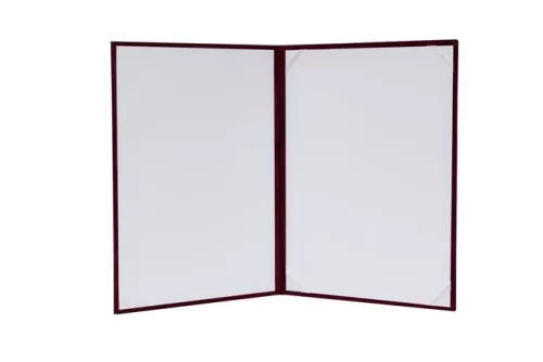 Oklevéltartó, A4, exkluzív, plüss, 1 db A4 oklevélhez, bordó