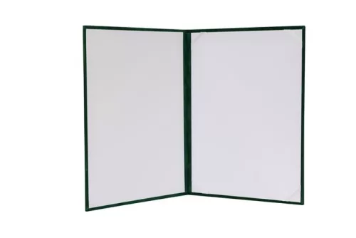 Oklevéltartó, A4, exkluzív, plüss, zöld