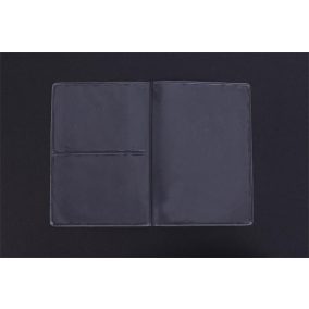 Igazolványtartó, osztott tok, PVC, átlátszó