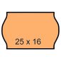 Árazószalag, 25x16 mm, narancs