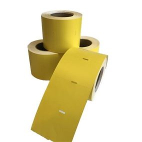   Polccímke, thermo, 38×55 mm, nem öntapadó, 600 db/tekercs, sárga