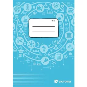   Füzet, tűzött, A5, vonalas, 32 lap, 2. osztály, VICTORIA PAPER Circle "16-32"