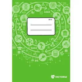   Füzet, tűzött, A5, sima, 32 lap, VICTORIA PAPER Circle "20-32"