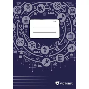   Füzet, tűzött, A5, vonalas, 32 lap, 4-8. osztály, VICTORIA PAPER Circle "21-32"