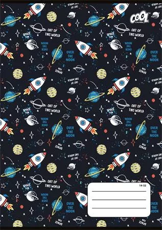 Füzet, tűzött, A5, vonalas, 32 lap, 1. osztály, COOL BY VICTORIA "Kids Adventure", "14-32"