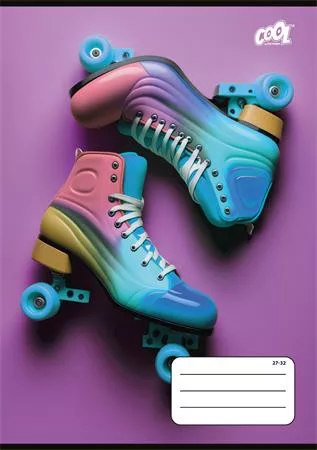 Füzet, tűzött, A5, kockás, 32 lap, COOL BY VICTORIA "Pop Stars", "27-32"