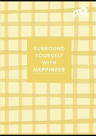 Füzet, tűzött, A4, vonalas, 32 lap, COOL BY VICTORIA "Positive Mind", "81-32"