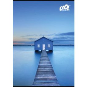   Füzet, tűzött, A4, kockás, 32 lap, COOL BY VICTORIA "Silent Blue", "87-32"