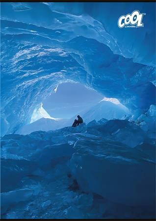 Füzet, tűzött, A4, kockás, 32 lap, COOL BY VICTORIA "Silent Blue", "87-32"