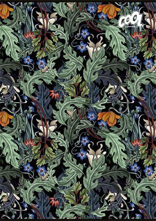 Füzet, tűzött, A4, vonalas, 80 lap, COOL BY VICTORIA "Timeless Nature"