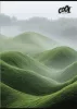 Füzet, tűzött, A4, sima, 80 lap, COOL BY VICTORIA "Green Calm"
