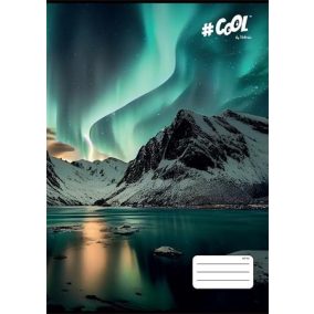   Füzet, tűzött, A4, kockás, 32 lap, COOL BY VICTORIA, "Aurora borealis", "87-32"