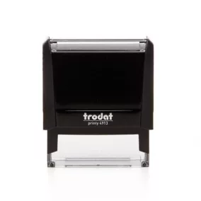   Bélyegző, TRODAT "Printy 4913", fekete ház, fekete párnával