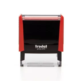   Bélyegző, TRODAT "Printy 4913", piros ház, fekete párnával