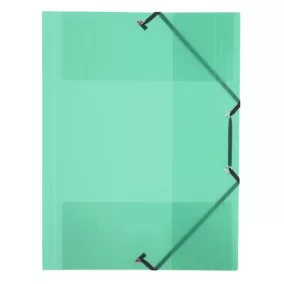   Gumis mappa, 15 mm, PP, A4, VIQUEL "Propyglass", zöld