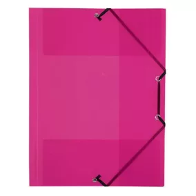   Gumis mappa, 15 mm, PP, A4, VIQUEL "Propyglass", málnapiros