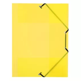   Gumis mappa, 15 mm, PP, A4, VIQUEL "Propyglass", sárga