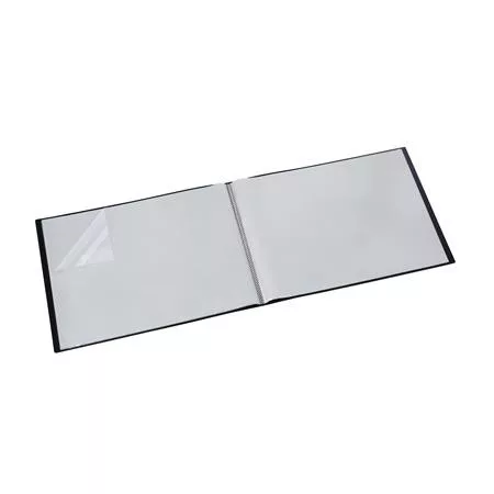 Bemutatómappa, PP, 30 zsebes, A3, fekvő, PP, VIQUEL "Creative Gallery", fekete