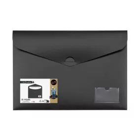   Irattartó tasak, A3, PP, bújtatós záródás, VIQUEL "Creativ Gallery", fekete
