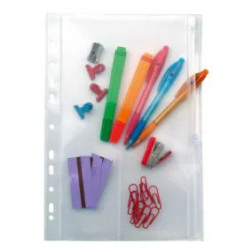   Genotherm, lefűzhető, cipzáras, A4, 200 mikron, víztiszta, 2 részes, VIQUEL