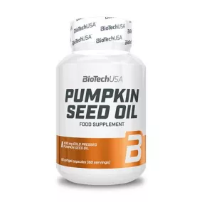   Étrend-kiegészítő tabletta, 60 tabletta, BIOTECH USA "Pumpkin Seed Oil"