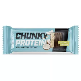   Fehérjeszelet, gluténmentes, 50g, BIOTECH USA "Chunky Protein Bar", Coconut Dream